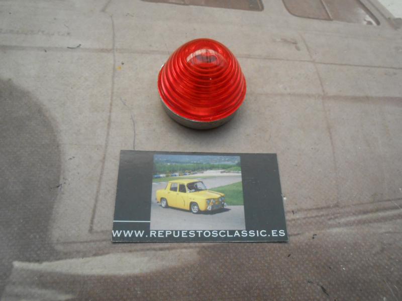 123P8 PILOTO REDONDO UNIVERSAL SEÑALIZACION ROJO CAMION , REMOLQUE , CARAVANA , TRACTOR , TULIPA ENROSCADA , MEDIDA 50x43mm