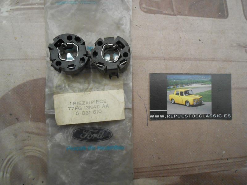 IFO28 JUEGO PORTALAMPARAS 1 PILOTO TRASERO FORD FIESTA MKI , MKII 77FG13N411AA ( INTERMITENTE , POSICION/STOP )