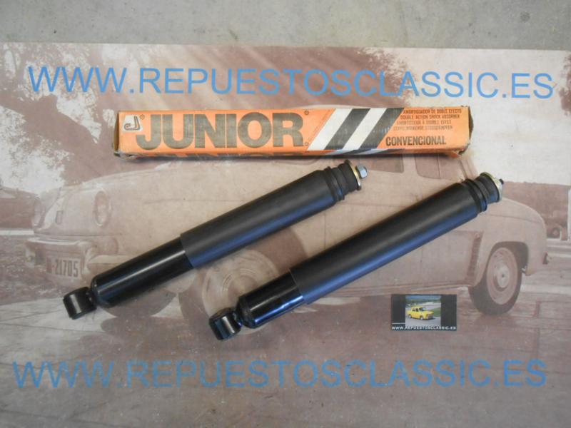 AM77 JUEGO AMORTIGUADORES TRASEROS SEAT 131 , 124 , 1430 , 124 SPORT , JUNIOR 108