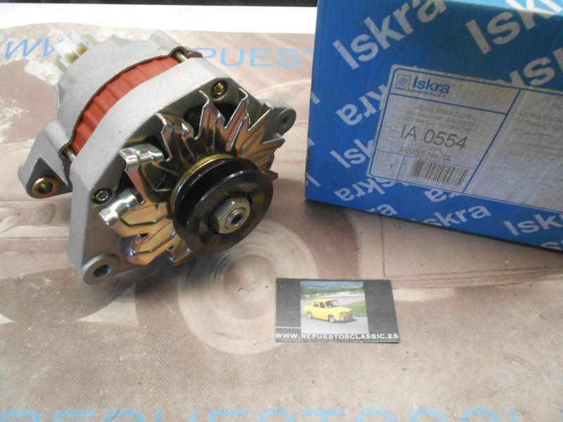 IA0554 ALTERNADOR ISKRA RENAULT 19 , CLIO , EXPRESS MOTOR 1.1 , 1.2 , 1.4 ( 14v - 70A ) REF. 11201554 - AAK4506