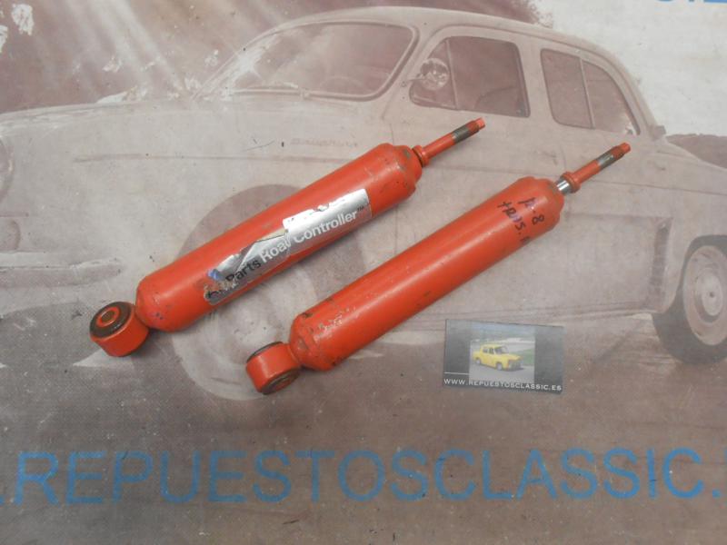 AM150P2 JUEGO AMORTIGUADORES TRASEROS RENAULT 8 , 10 , ALPINE A110 , 1300 , 1600 AP PARTS 1012 REFORZADOS DOBLE EFECTO