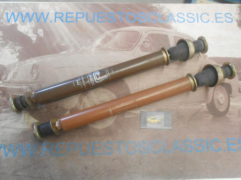 AM182P2 JUEGO AMORTIGUADORES TRASEROS RENAULT 12 , 15 , 17 , JUNIOR 942 GAS NEUMATICO SISTEMA DE CARBON