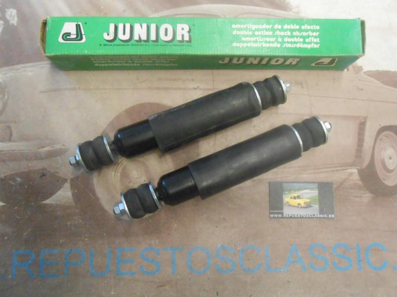 AM190P2 JUEGO AMORTIGUADORES TRASEROS SIMCA 1000 E Y GT , JUNIOR 163 REFORZADOS DOBLE EFECTO