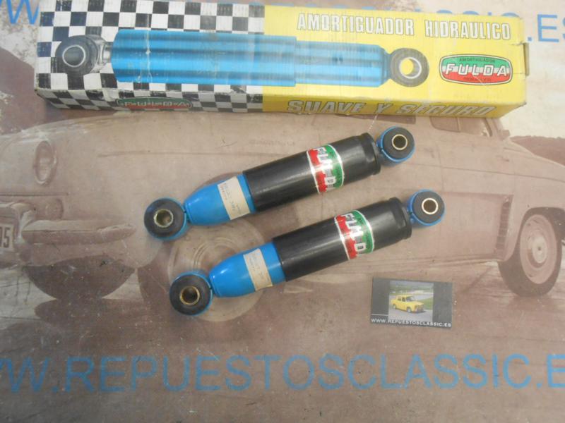 AM217P2 JUEGO AMORTIGUADORES TRASEROS PEUGEOT 205 , 309 , FULDA FU400 HIDRAULICO DOBLE EFECTO