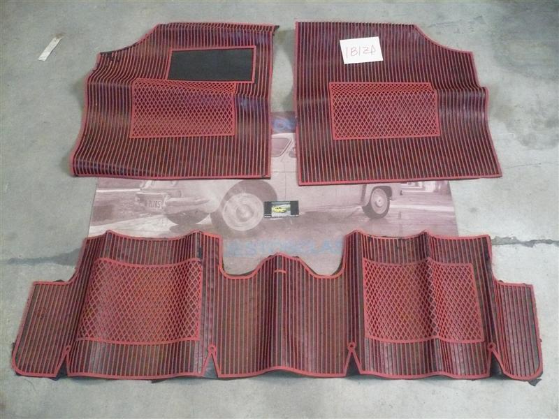 ALF39 ALFOMBRA SEAT IBIZA 3 PIEZAS COLOR ROJAS Y NEGRAS