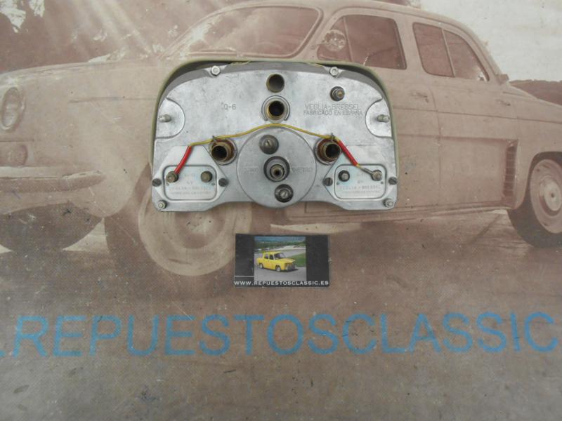 CK15 CUADRO CUENTAKILOMETROS RENAULT DAUPHINE , ONDINE , GORDINI , 6V , 13O K/h