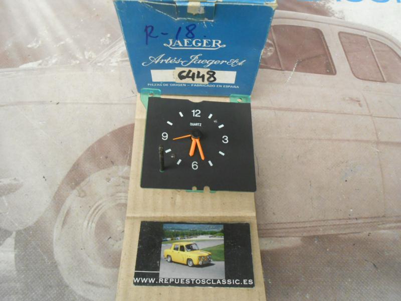 CK128 RELOJ HORARIO CUADRO RENAULT 18 , JAEGER 6448