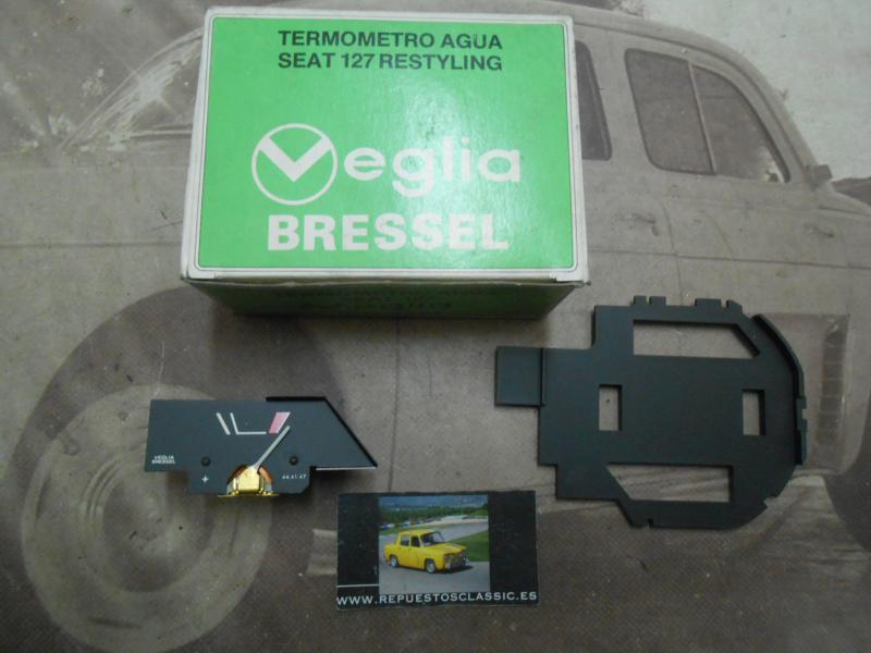 CK259 RELOJ INDICADOR TEMPERATURA SEAT 127 RESTYLING ESPECIAL , VEGLIA 444147 CON PLACA CUADRO