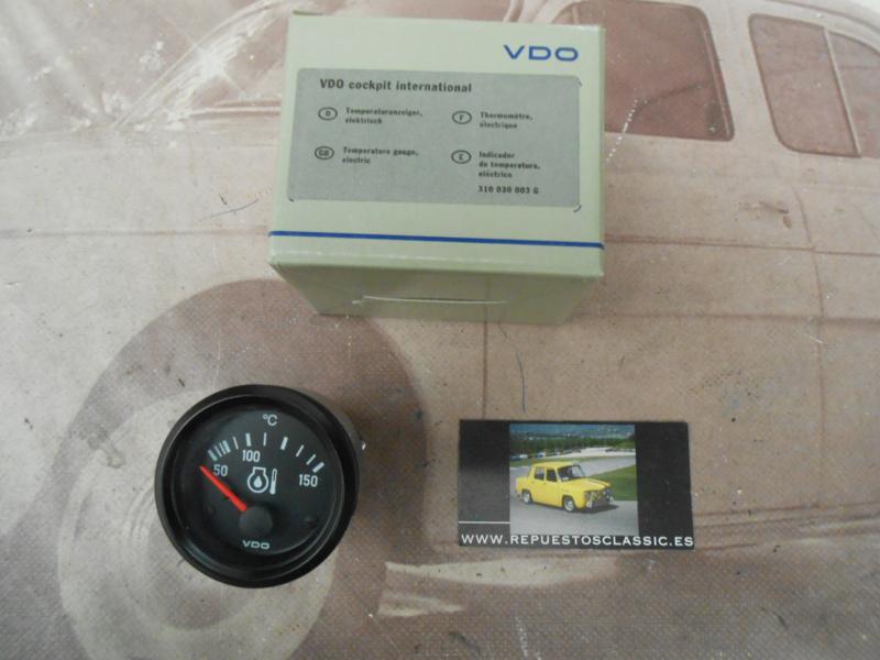 CK317 RELOJ UNIVERSAL REDONDO INDICADOR TEMPERATURA ACEITE VDO 310030003 , 12v DIAMETRO 52mm