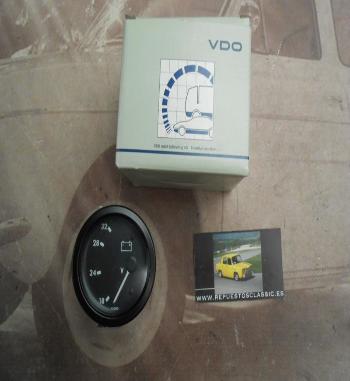 CK322 RELOJ AMPERIMETRO VOLTIMETRO REDONDO 24v , VDO 332304/011/005 , DIAMETRO 52mm