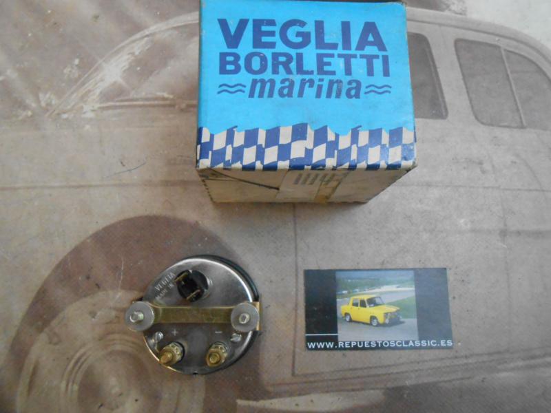 CK349 RELOJ REDONDO AMPERIMETRO VOLTIMETRO VEGLIA MARINA 660256 12v , 60mm