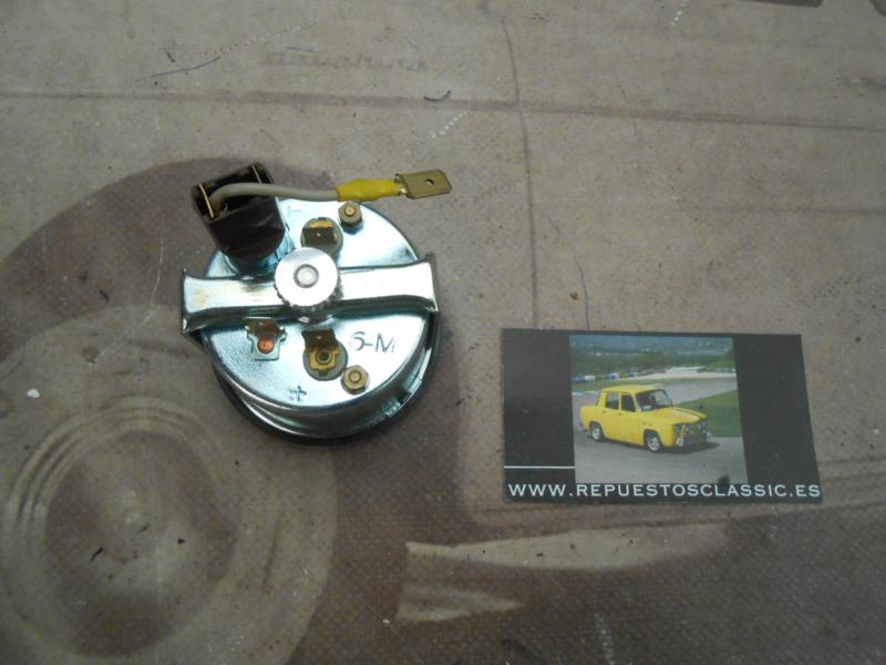 CK366 RELOJ REDONDO PRESION ACEITE RENAULT, SEAT, SIMCA, TALBOT, PEUGEOT, VEGLIA 454258 , 12v, 52mm, 6 Kg/cm2