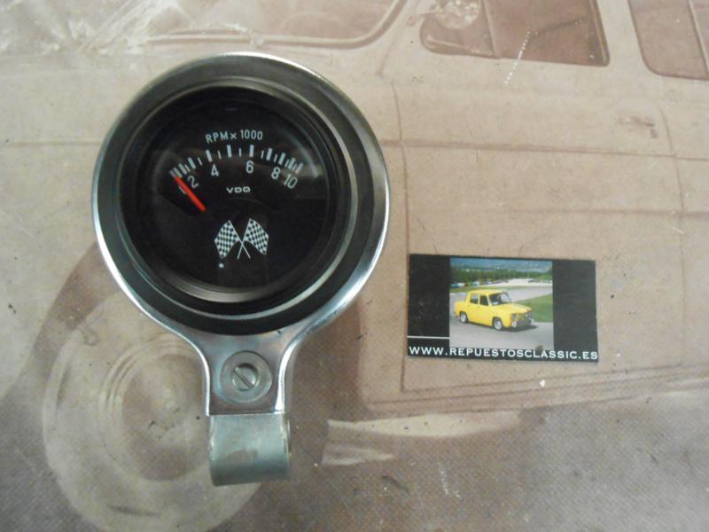 CK371 CUENTARREVOLUCIONES VDO ELECTRONICO 10000 RPM CON CAPILLA , DIAMETRO 64mm, FONDO 100mm
