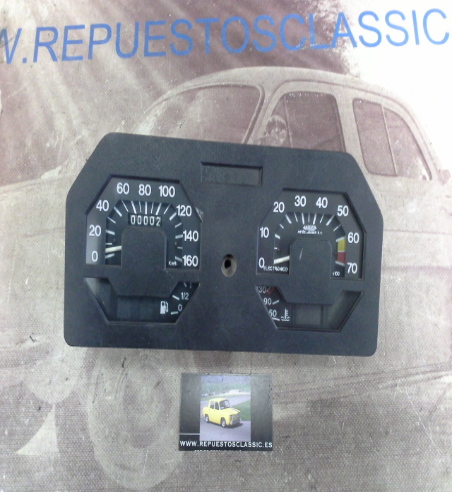 CK380 CUADRO LUCES CUENTAKILOMETROS CON CUENTA REVOLUCIONES SEAT 127 RESTYLING ESPECIAL, JAEGER 997337.01AJ