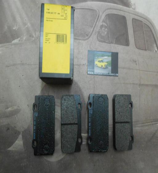 17BOSCH 0986424117 JUEGO PASTILLAS FRENO DELANTERO ALFA ROMEO 33, SPRINT, ARNA (920) , ESPESOR 15mm