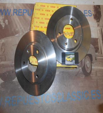 BOSCH 0986478751 JUEGO DISCOS FRENO DELANTERO CITROEN AX 1.4 , 1.3 SPORT , 258mm
