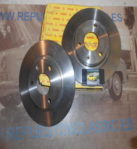 BOSCH 0986478751 JUEGO DISCOS FRENO DELANTERO CITROEN AX 1.4 , 1.3 SPORT , 258mm