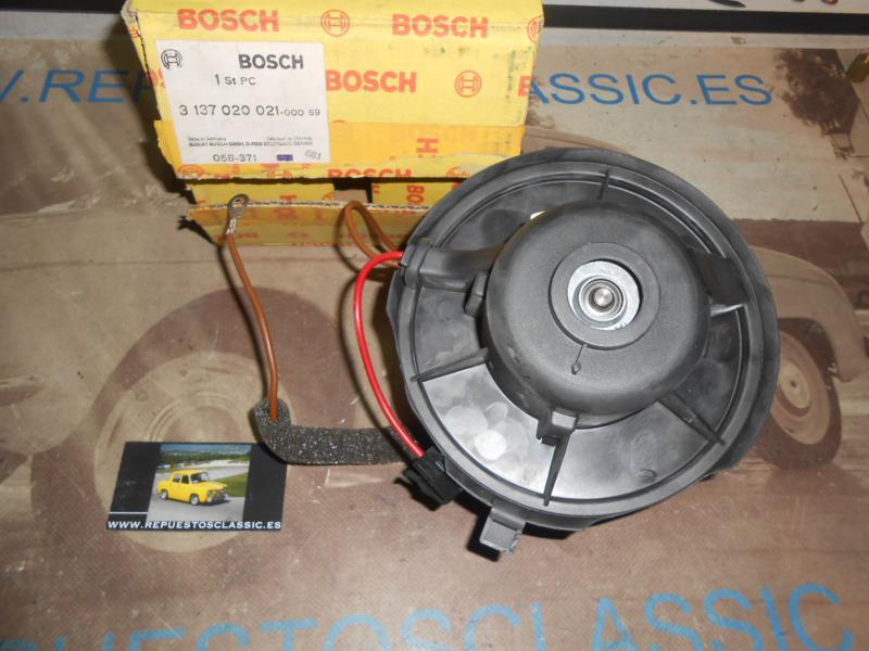 141P2 BOSCH 3137020021 MOTOR ELECTRICO VENTILADOR CALEFACCION HABITACULO VOLKSWAGEN GOLF III , VENTO 91->98