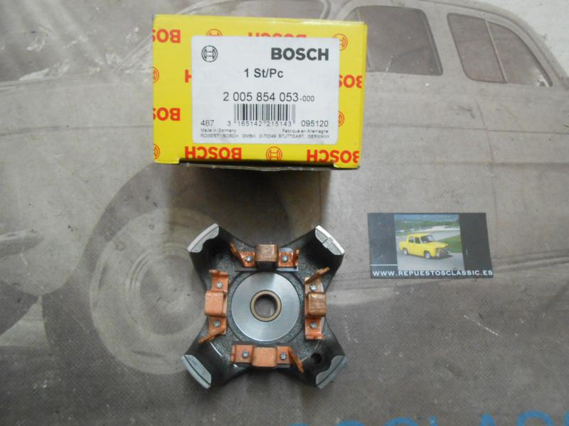 206P2 BOSCH 2005854053 SOPORTE ESCOBILLAS ARRANQUE MERCEDES-BENZ, FORD TRANSIT, IVECO, JOHN DEERE, VOLVO, RENAULT Y OTROS