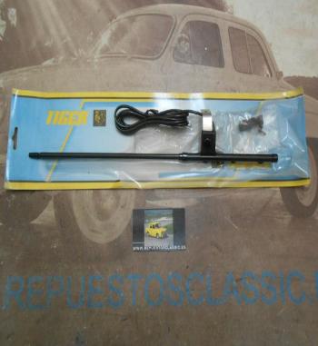 RAD07 ANTENA LATERAL COCHE TELESCOPICA NEGRA