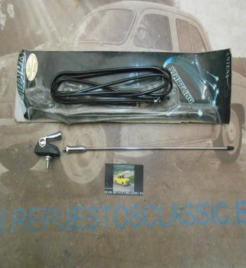 RAD08 ANTENA TELESCOPICA TECHO COCHE EN CROMO