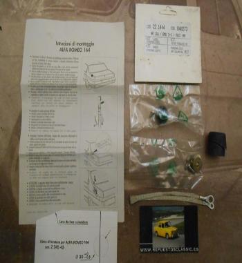 RAD19 KIT BASE SOPORTE ANTENA TELESCOPICA ALFA ROMEO 164 , AUDI 80 , BMW SERIE 3 Y 5