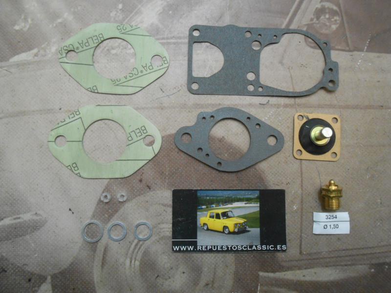 S1057 SUPER KIT REPARACION CARBURADOR SOLEX 32 DIS RENAULT 5 , 6 , 7