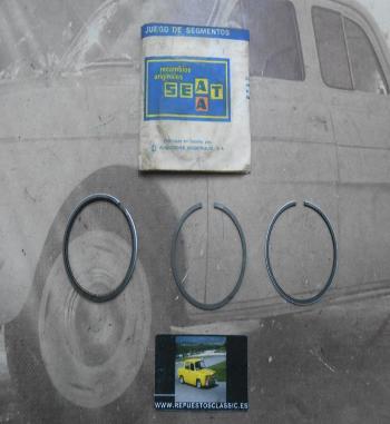 SEG50 JUEGO SEGMENTOS 1 PISTON 73mm SEAT 124, 1200 SPORT, 128, RITMO, RONDA 1197cc ORIGEN SEAT