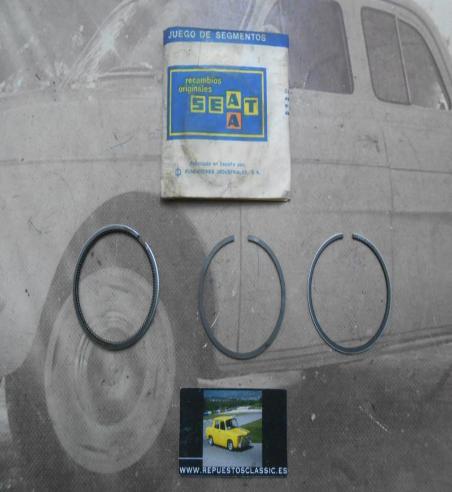 SEG50 JUEGO SEGMENTOS 1 PISTON 73mm SEAT 124, 1200 SPORT, 128, RITMO, RONDA 1197cc ORIGEN SEAT