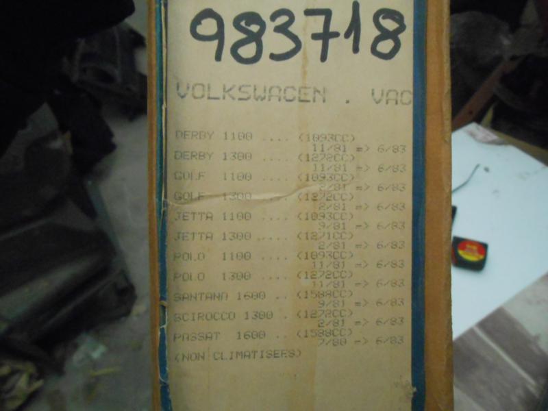 RAM156P6 RADIADOR MOTOR VOLKSWAGEN DERBY, GOLF, JETTA, PASSAT, SCIROCCO ALUMINIO/PLASTICO REF. VALEO 983718 - 883718