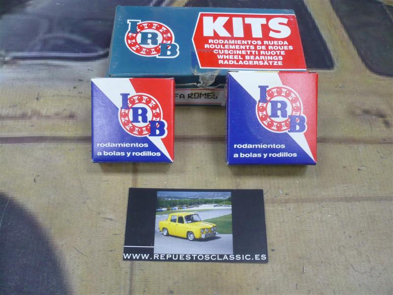 K01-03  713606120 KIT RODAMIENTOS RUEDA DELANTERA ALFA ROMEO ALFETTA GT, GIULETTA, TOYOTA CARINA Y COROLLA