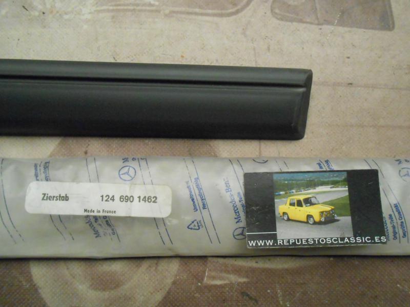 MOL181 MOLDURA PUERTA TRASERA DERECHA MERCEDES W124 , S124 ->89 REF. 1246901462