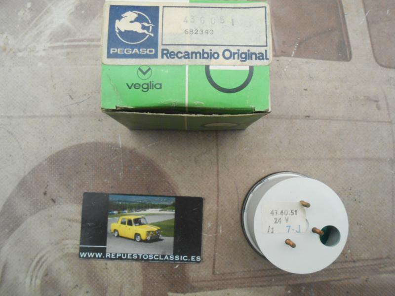 CK484 RELOJ INDICADOR COMBUSTIBLE CAMION PEGASO CABINA 7150 24v , VEGLIA 436051