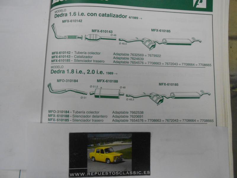 610185 P8 SILENCIOSO TRASERO LANCIA DEDRA 1.6/1.8/2.0i.e 89->, WALKER 70250
