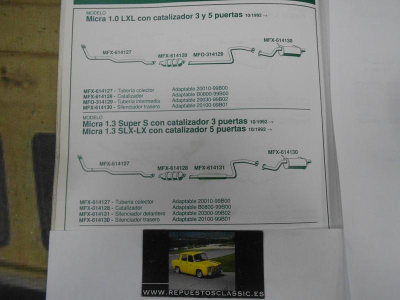 614130 P8 SILENCIOSO TRASERO NISSAN MICRA 1.0 16v, 1.3 16v 92->00 (K11) , WALKER 17944