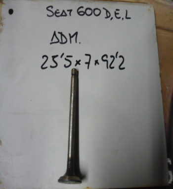 VÁLVULA ADMISION SEAT 600 D, E, L