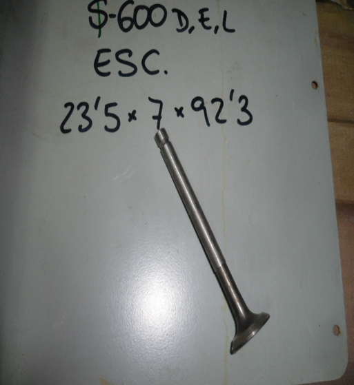 VÁLVULA ESCAPE SEAT 600 D, E, L