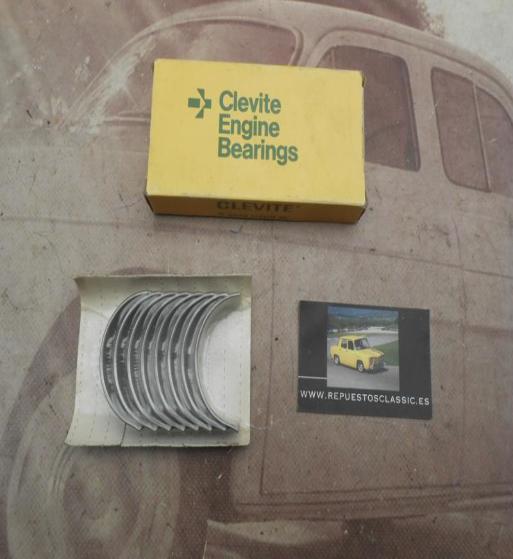 CAS72 JUEGO CASQUILLOS DE BIELA +0.10 SIMCA 1000 MOTOR 349, 1200, TALBOT 150, HORIZON, SOLARA