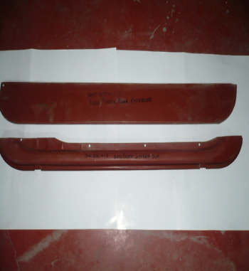 SANEADO PUERTA DERECHA INTERIOR Y EXTERIOR SEAT 600 N, D, E, L
