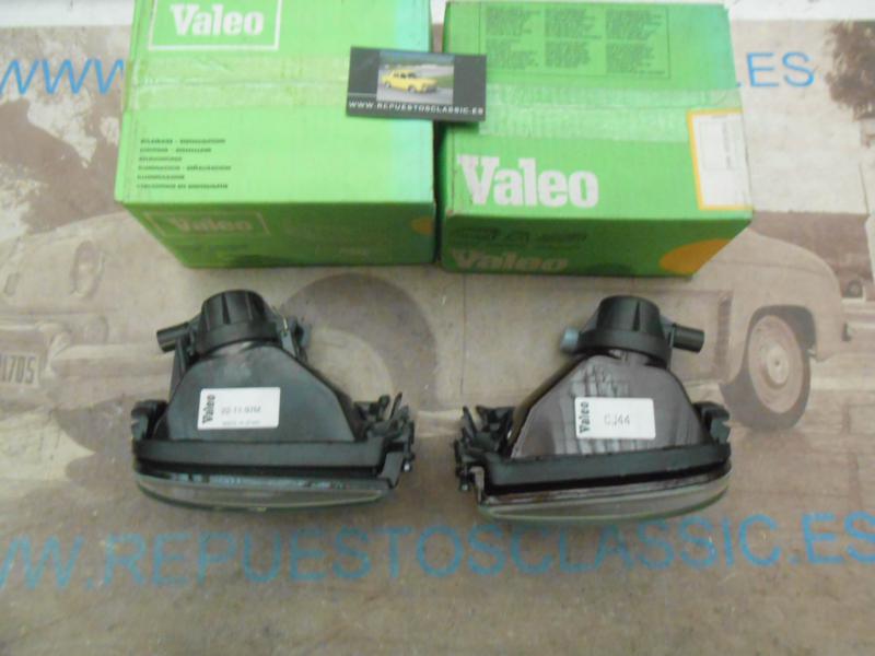 IRE377 JUEGO FAROS ANTINIEBLA RENAULT 19 II 92-> AMARILLOS , VALEO 084776 / 084777