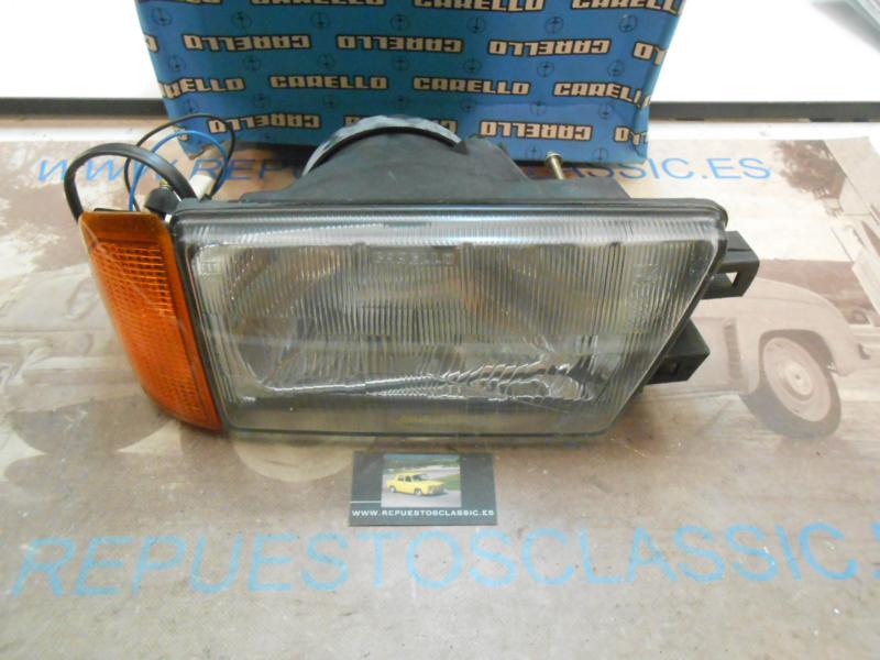 03284000 P1 FARO DERECHO CARELLO H4 , ALFA ROMEO 75 CON PILOTO INTERMITENTE AMBAR