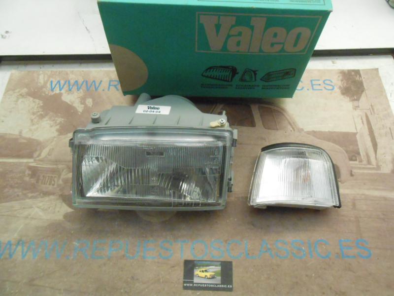 084327 PV4N2 FARO IZQUIERDO VALEO H4 FIAT UNO 89-> PILOTO INTERMITENTE BLANCO