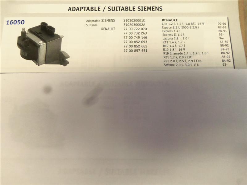 16050 ANGLI BOBINA RENAULT