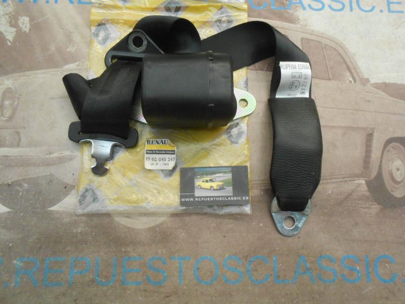 OR327 CINTURON SEGURIDAD IZQUIERDO RENAULT 6 , 12 ORIGINAL RENAULT REF. 7702045247