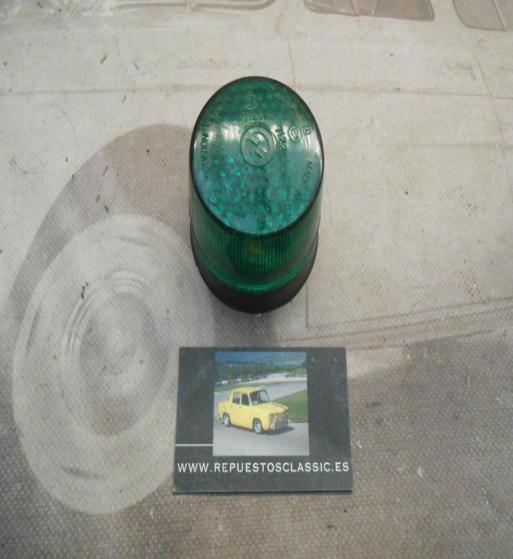 PI613P2 PILOTO REDONDO VERDE CAMION TRACTOR REMOLQUE CARAVANA MEDIDA 70x60mm