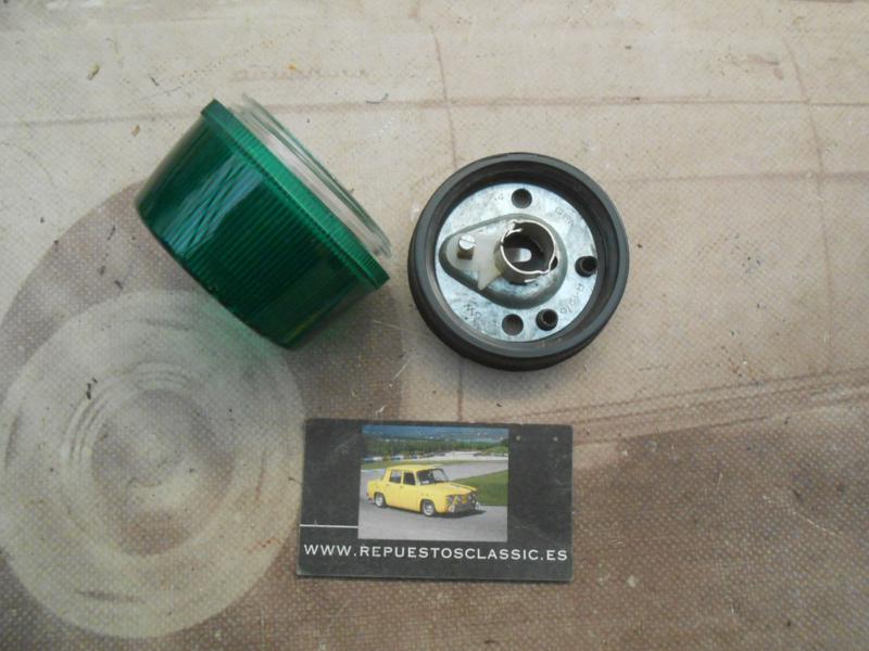 PI613P2 PILOTO REDONDO VERDE CAMION TRACTOR REMOLQUE CARAVANA MEDIDA 70x60mm