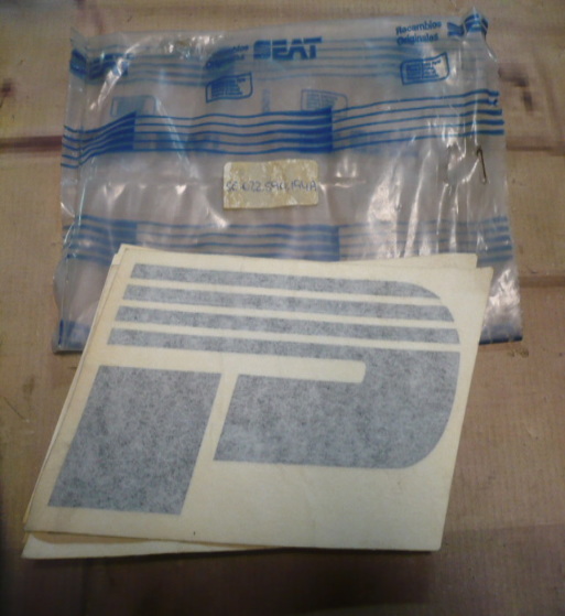 PEGATINA "P" SEAT RONDA SYSTEM PORSCHE