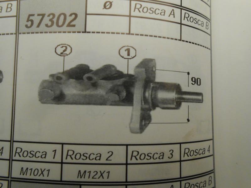 ST25 57302 BOMBA FRENO MERCEDES MB140, 160, 180 88->, MB140D, 160D, 180D 91-> 25,4mm (621.3460)