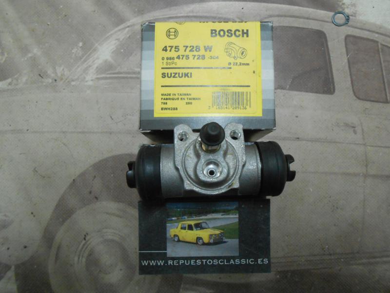 340P3 BOSCH BOMBIN FRENO TRASERO DERECHO SUZUKI SJ 410, SAMURAI 1.0 (22,2mm)