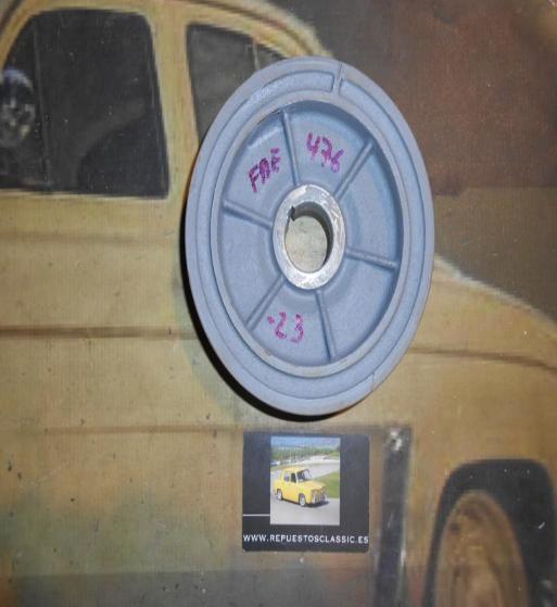 POLE23 POLEA CIGUEÑAL SEAT 124 SPORT, 1430 1.600, 131, 132, MOTOR BIARBOL, REF. FAE 476, FEMSA 67342-1